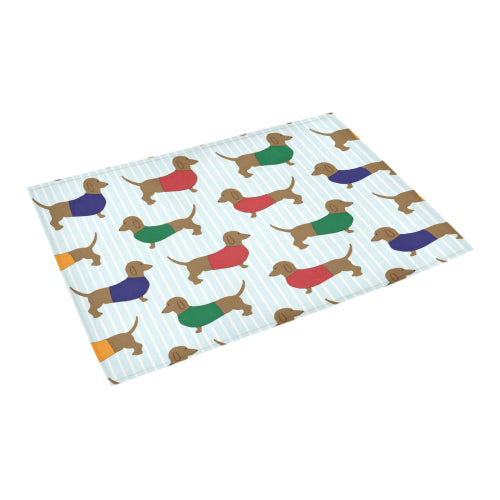 Dachshund Area Rug - Multi