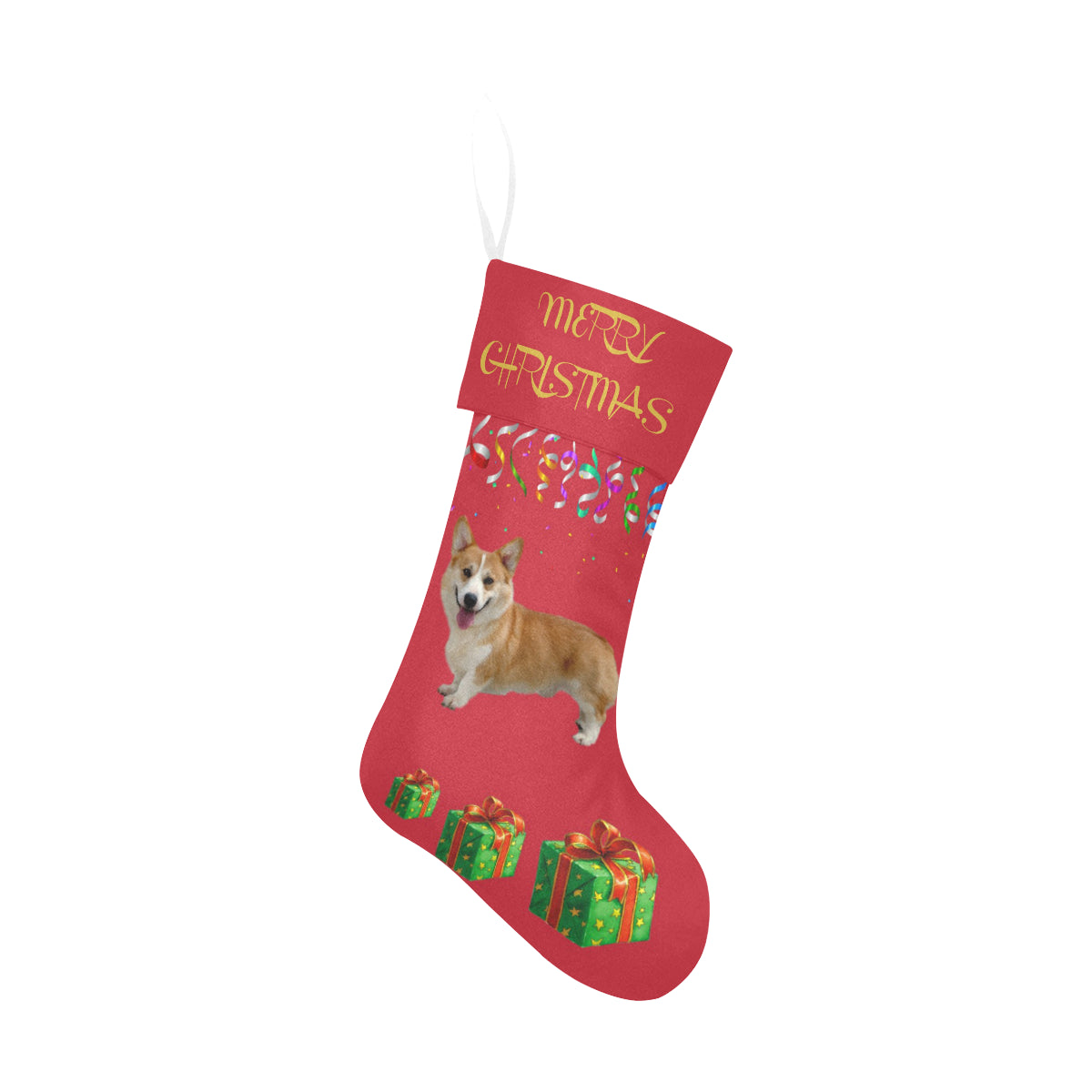 Corgi Christmas Stocking