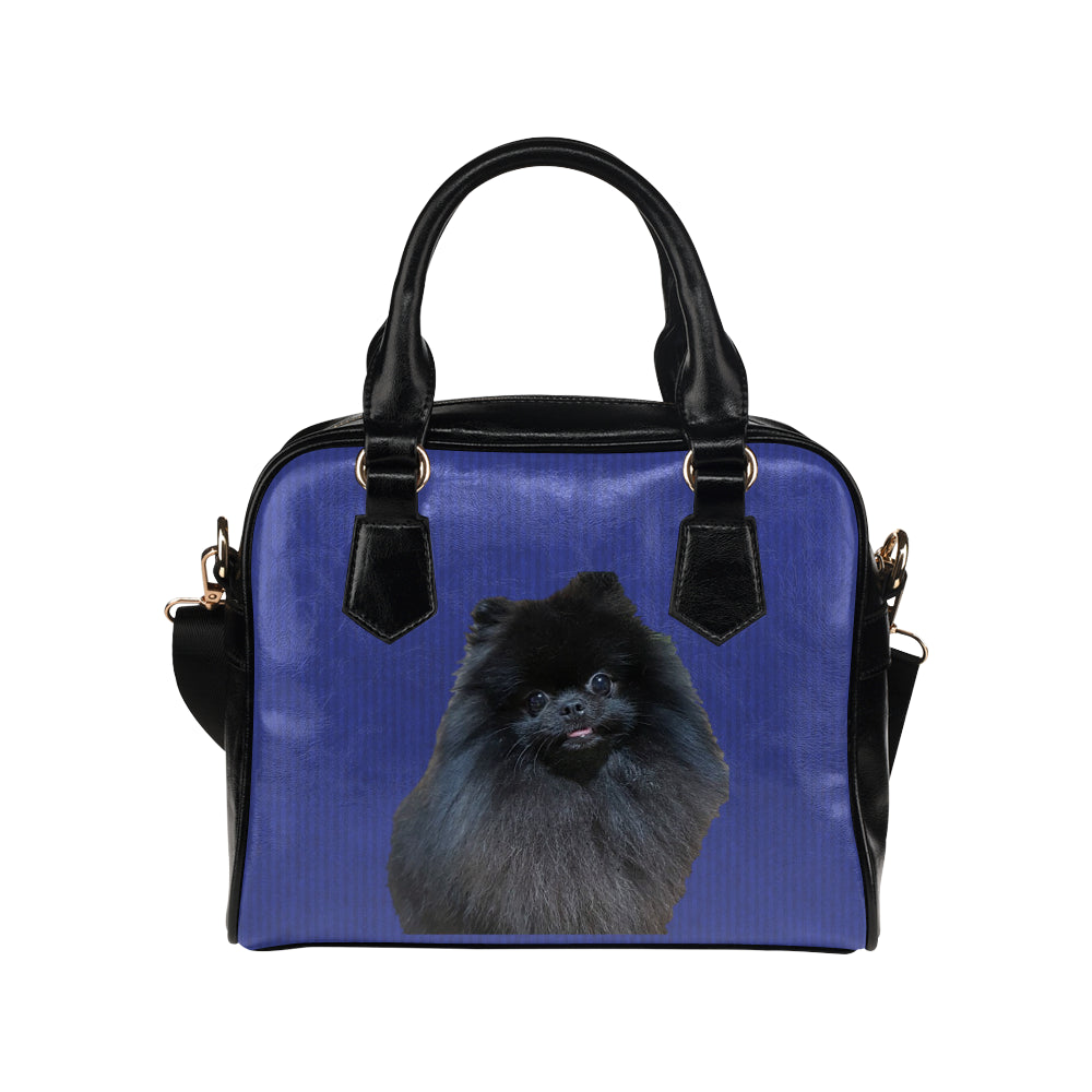 Pomeranian Shoulder Bag - Black Pom