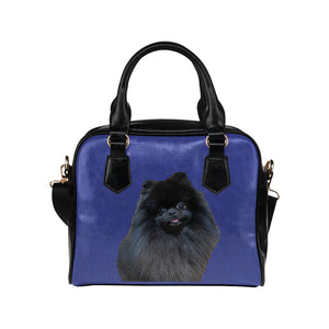 Pomeranian Shoulder Bag - Black Pom
