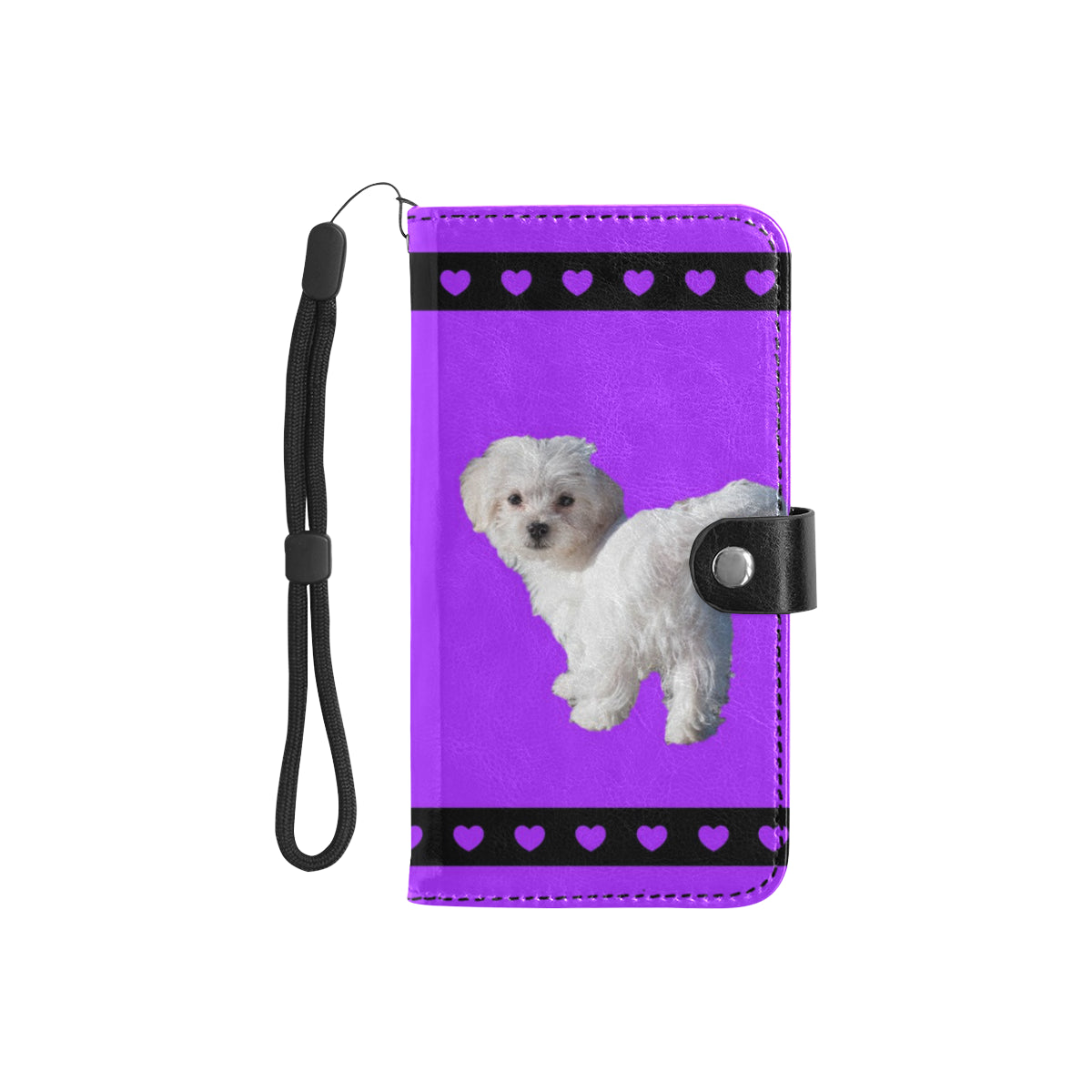 Maltese Phone Case Wallet - Purple 47