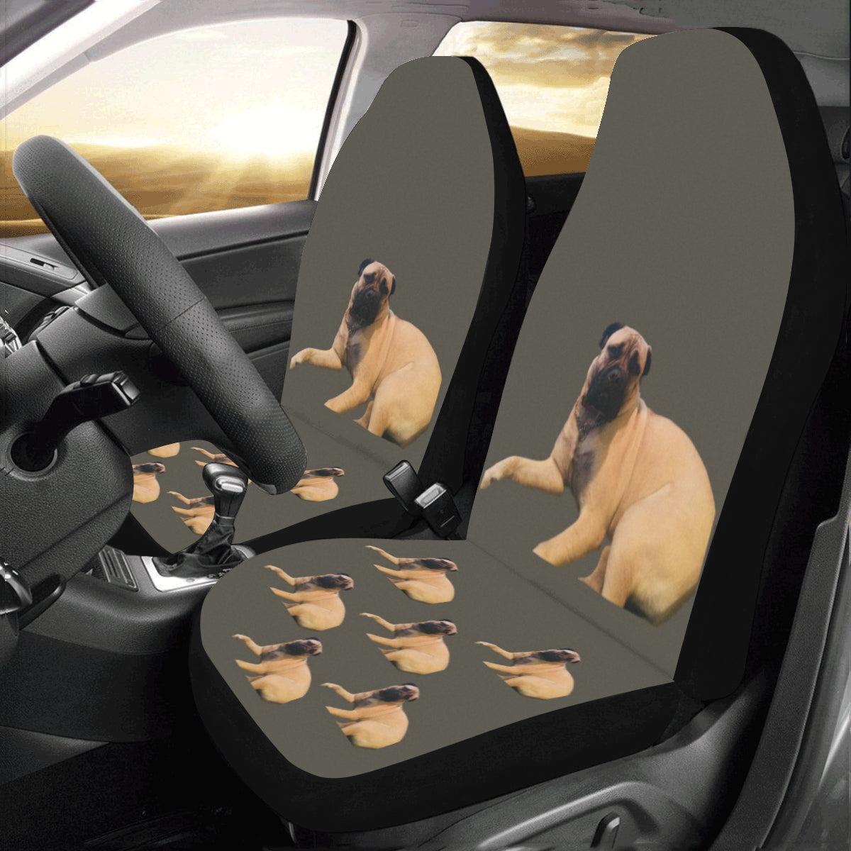 Bullmastiff Car Seat Covers ( Set of 2)