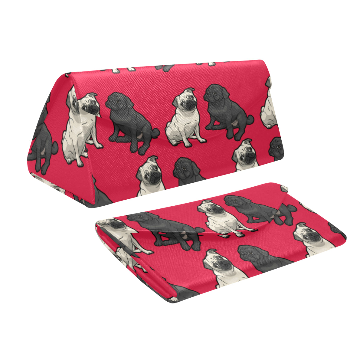 Pug Glasses/Sunglasses Case - Red