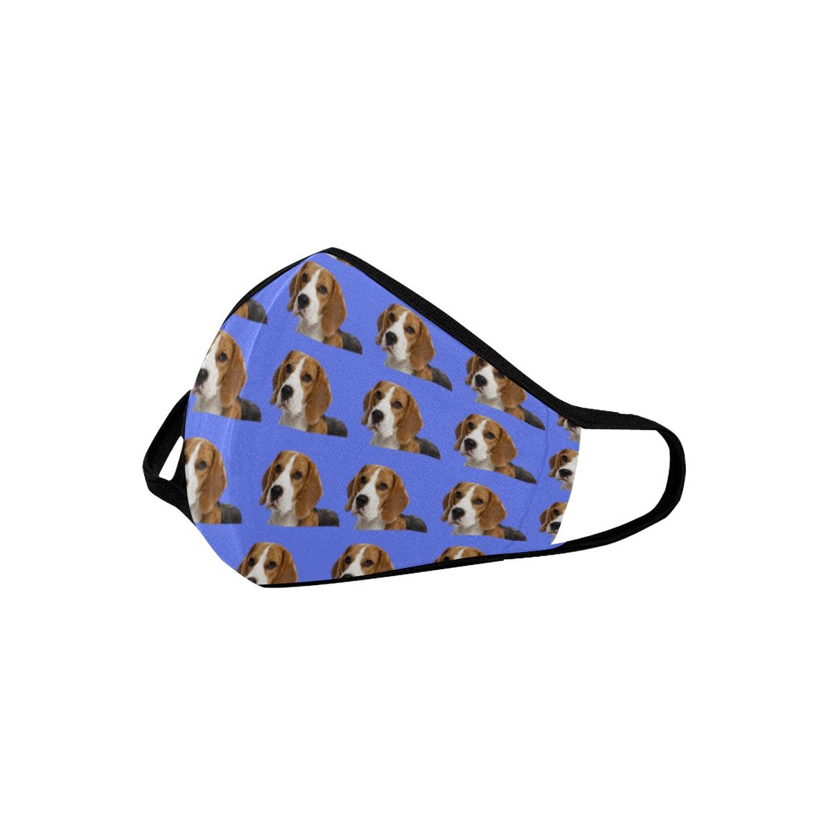 Beagle Face Cover - Blue