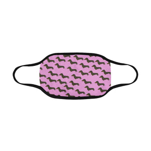 Dachshund Cloth Face Cover - Pink includes filter