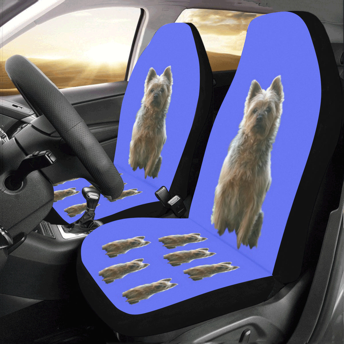 Australian Silky Terrier Car Seat Covers (Set of 2)