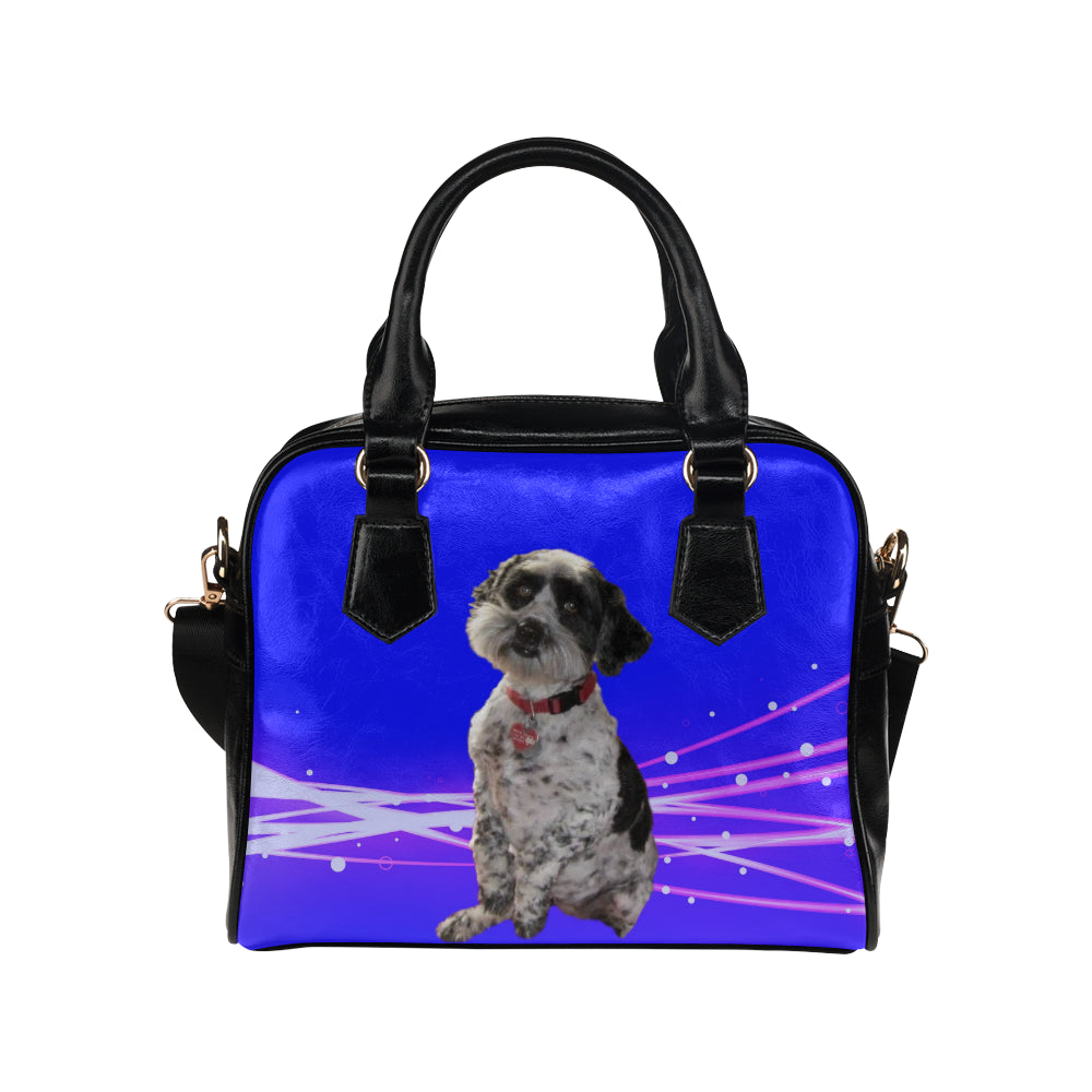 Tibetan Terrier Shoulder Bag - Black &amp; White