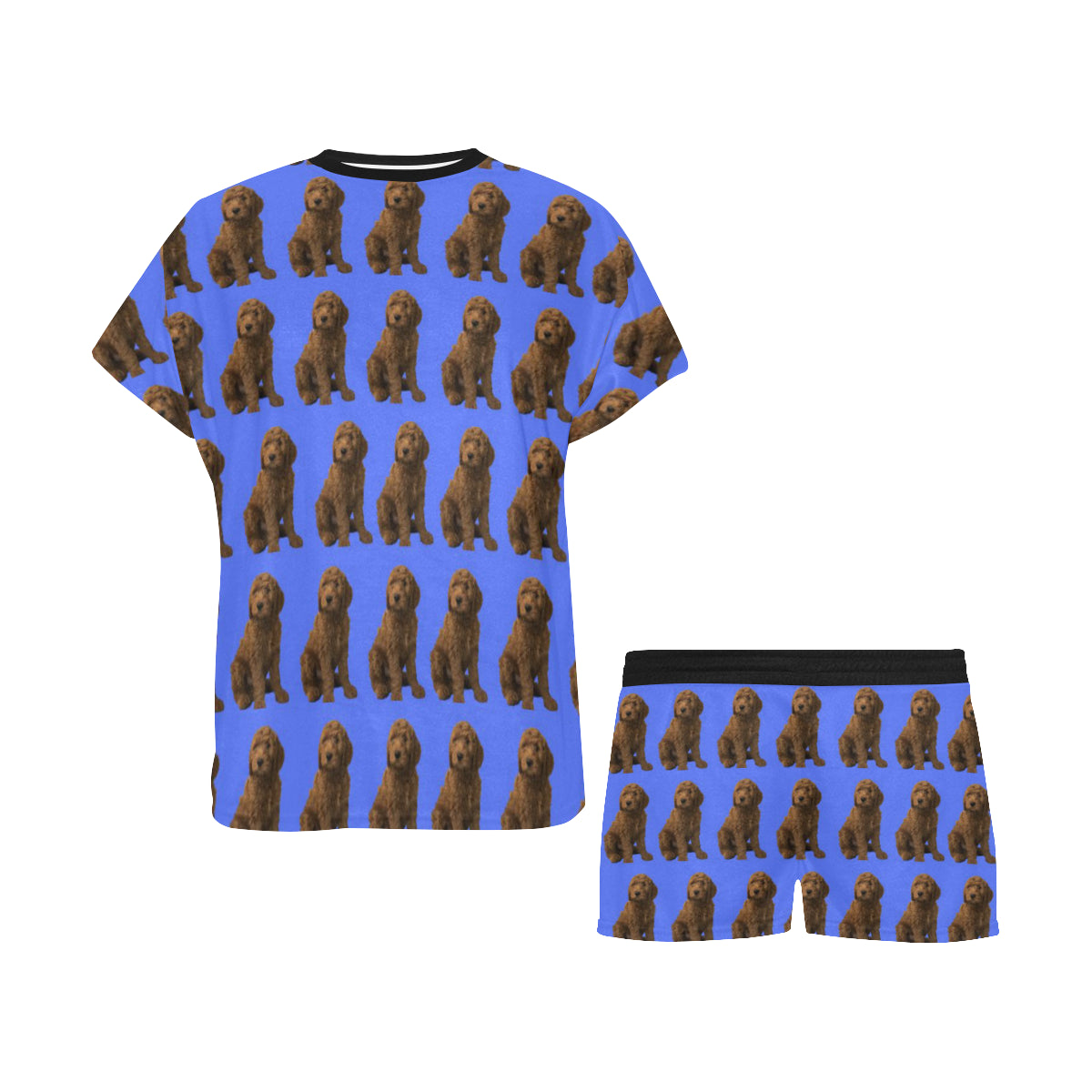 2 Piece Goldendoodle PJ Set - Blue