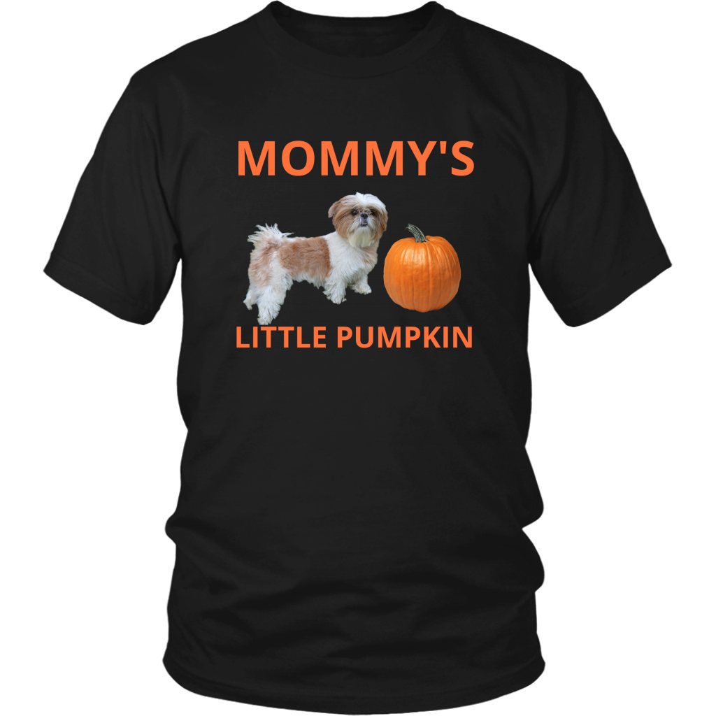 Mommy&#39;s Little Pumpkin Shirt - Shih Tzu