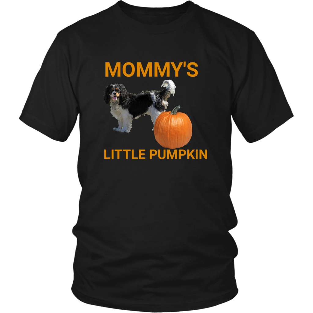 Mommy&#39;s Little Pumpkin Shirt - Tri Cavalier King Charles Spaniel