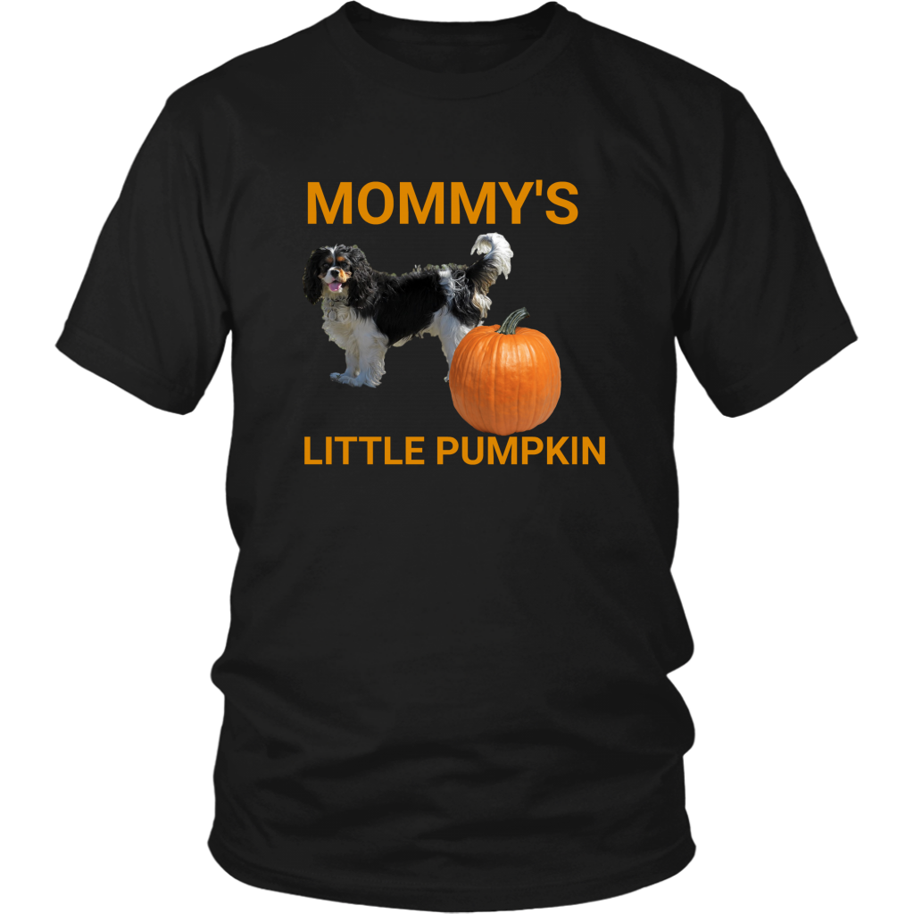 Mommy's Little Pumpkin Shirt - Tri Cavalier King Charles Spaniel