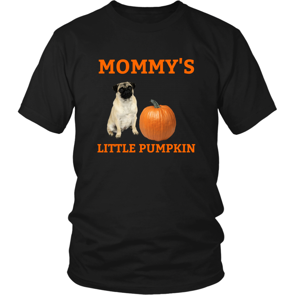 Mommy&#39;s Little Pumpkin Shirt - Pug