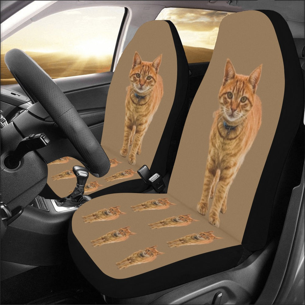 Cat Car Seat Covers (Set of 2) - Orange