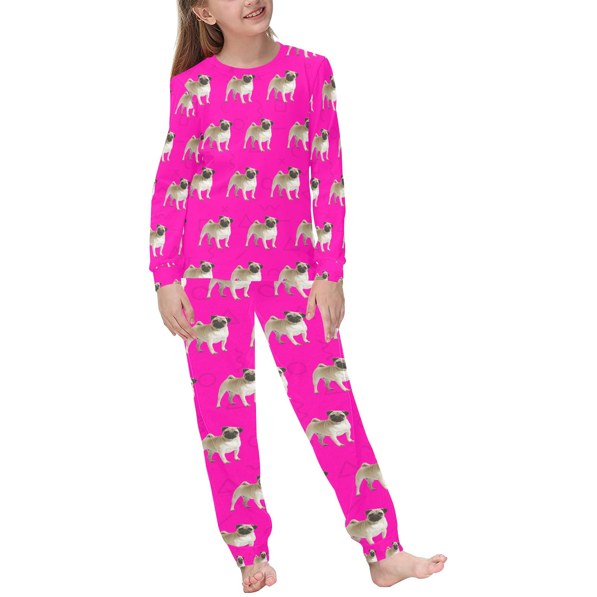 2 Piece Pug Children&#39;s Pajama Set