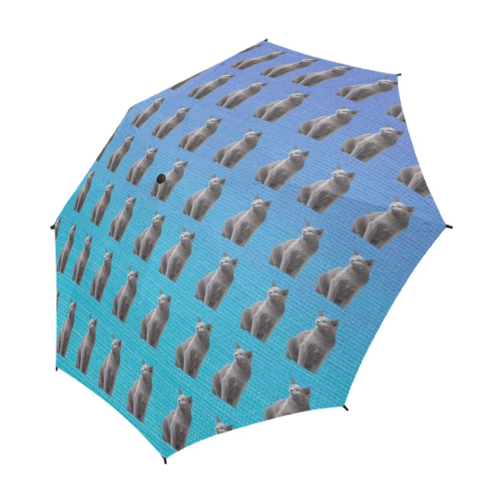 Russian Blue Cat Umbrella