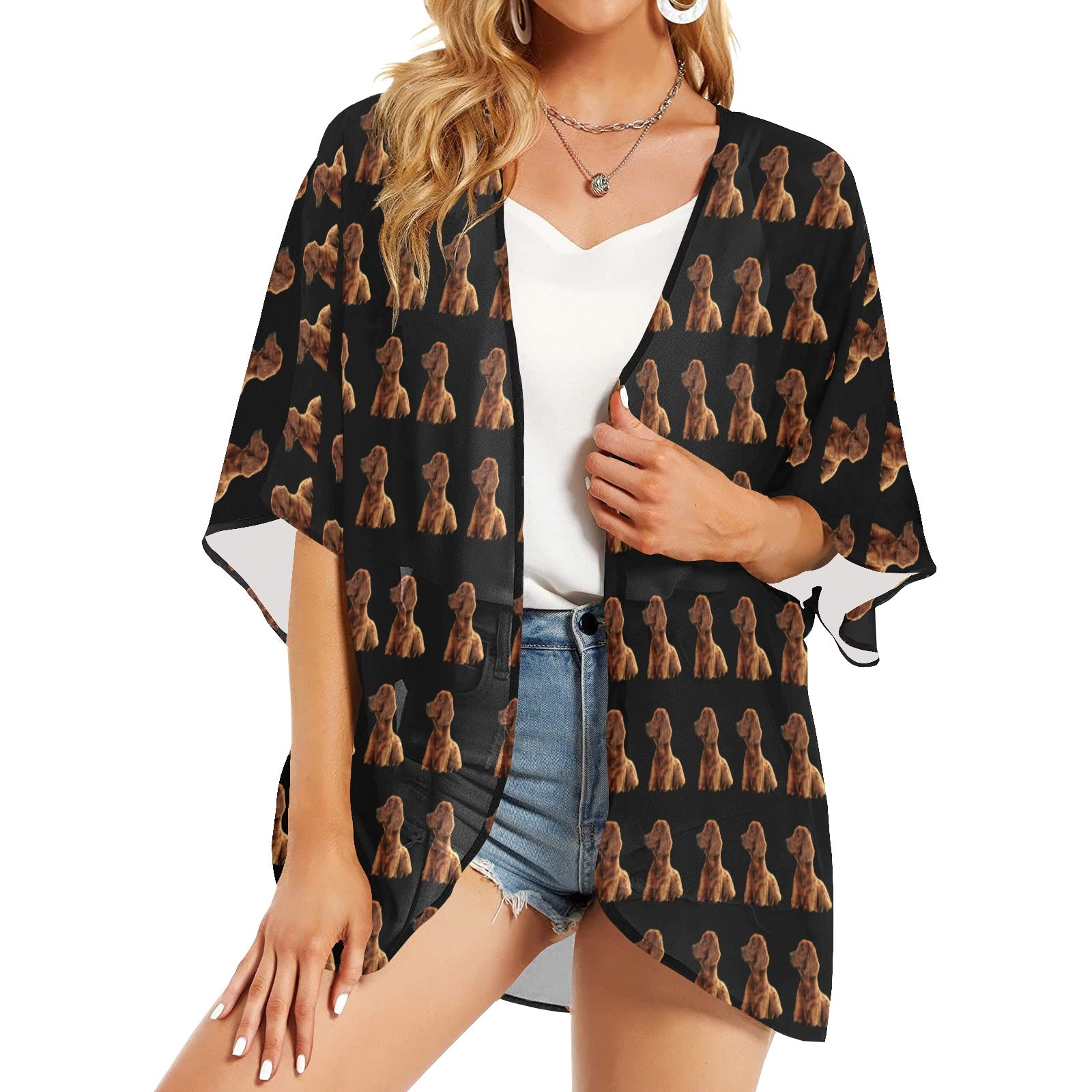 Irish Setter Chiffon Cover Up