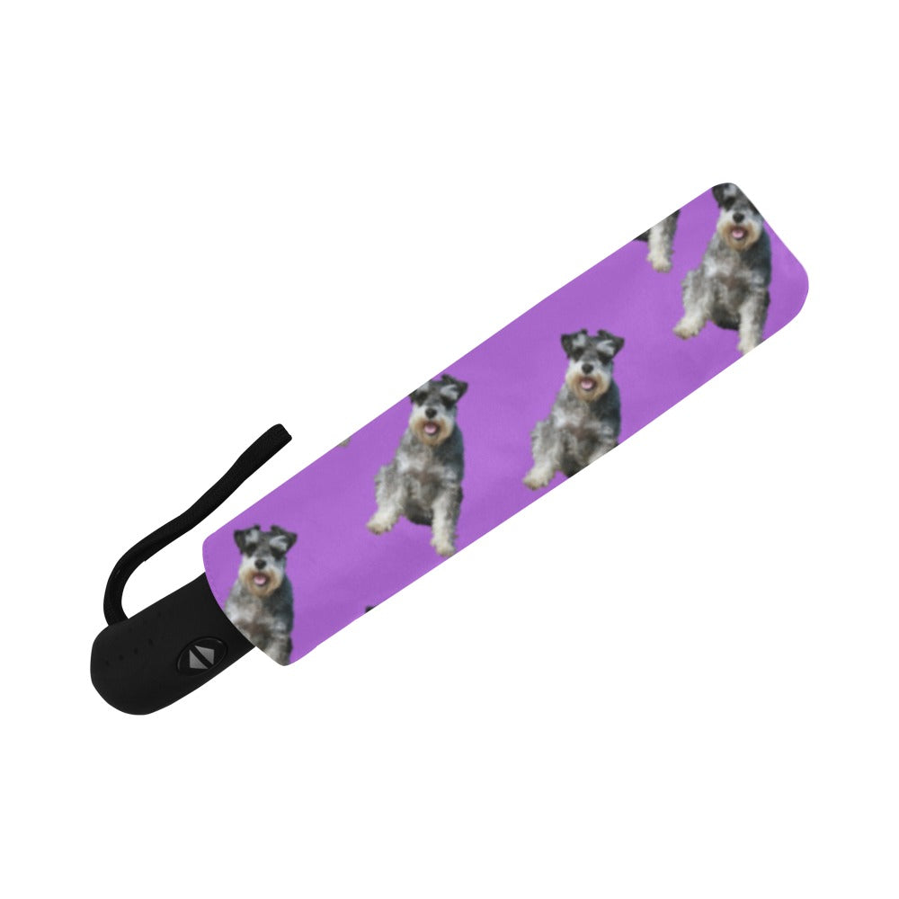 Schnauzer Umbrella - Purple Fully Auto