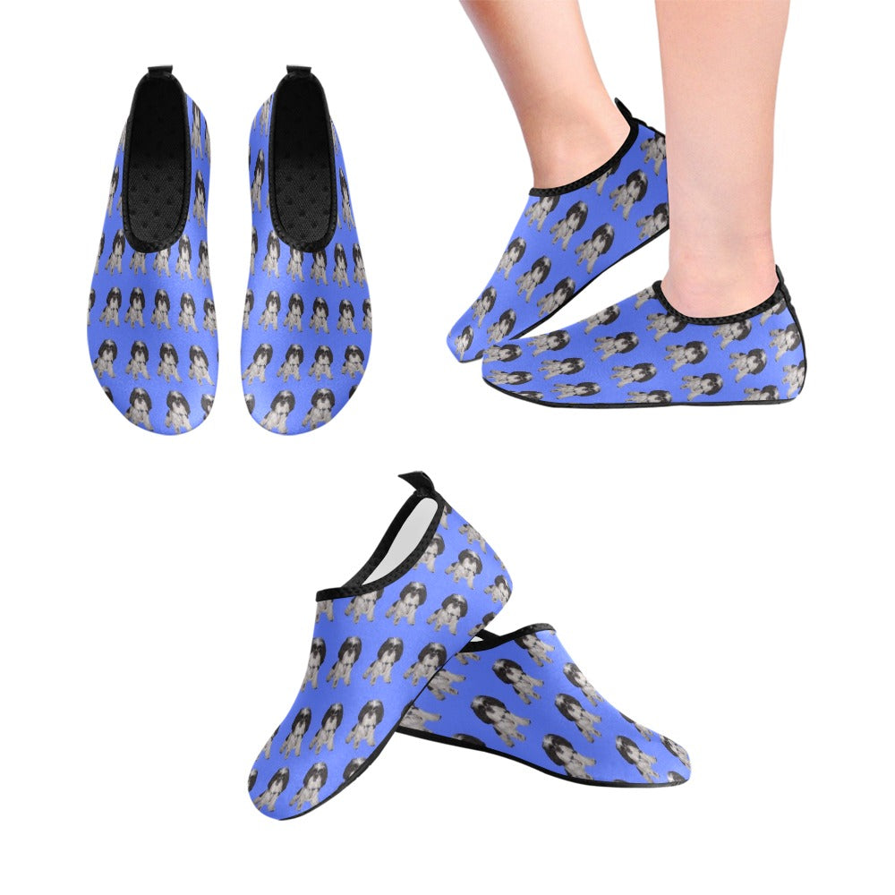 Shih Tzu Aqua Socks - Blue