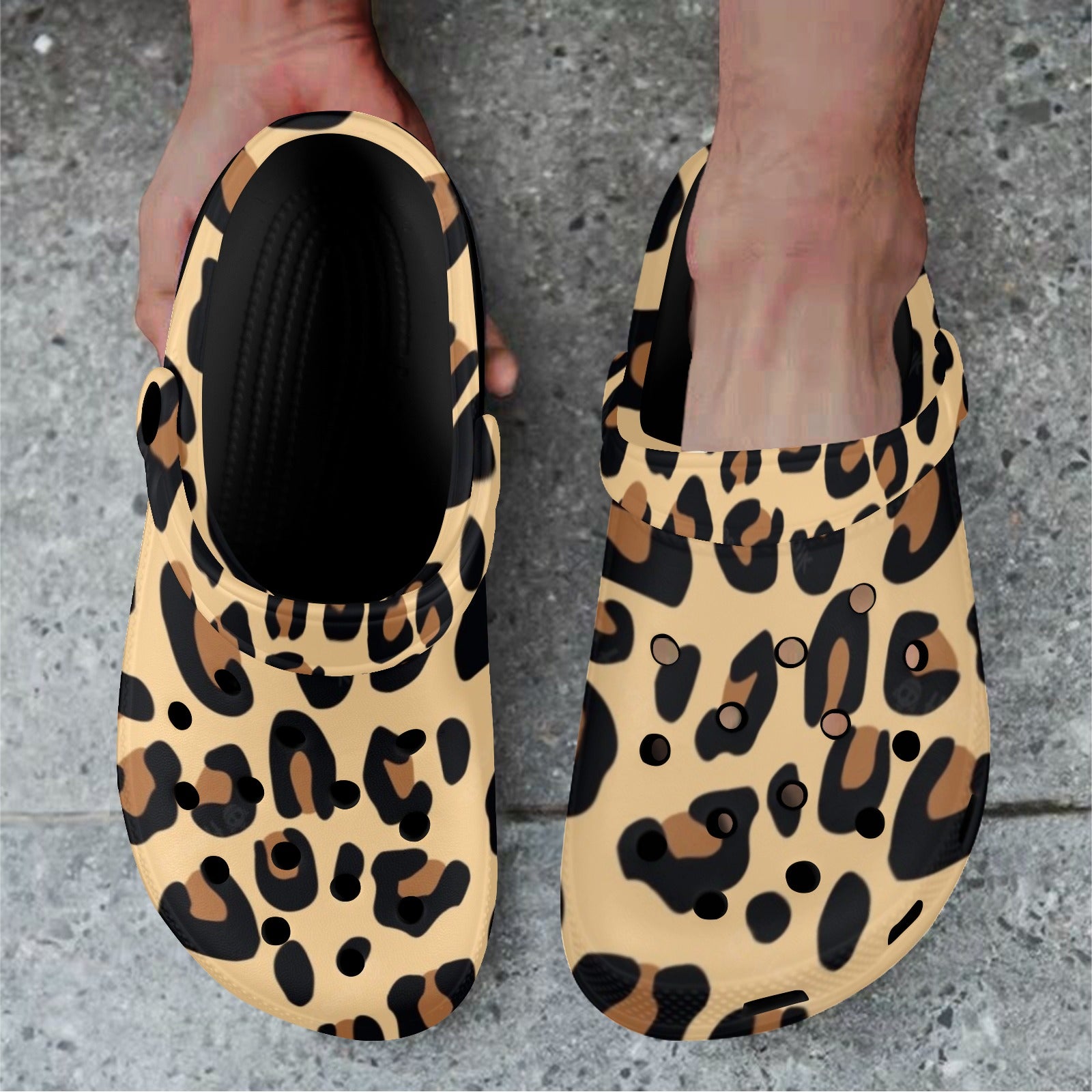 Leopard Print Clogs