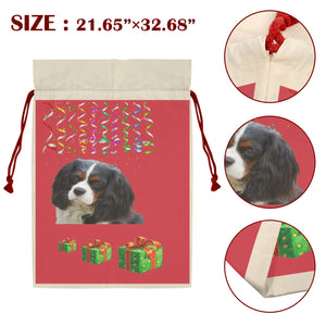 Tri Cavalier Holiday Drawstring Bag