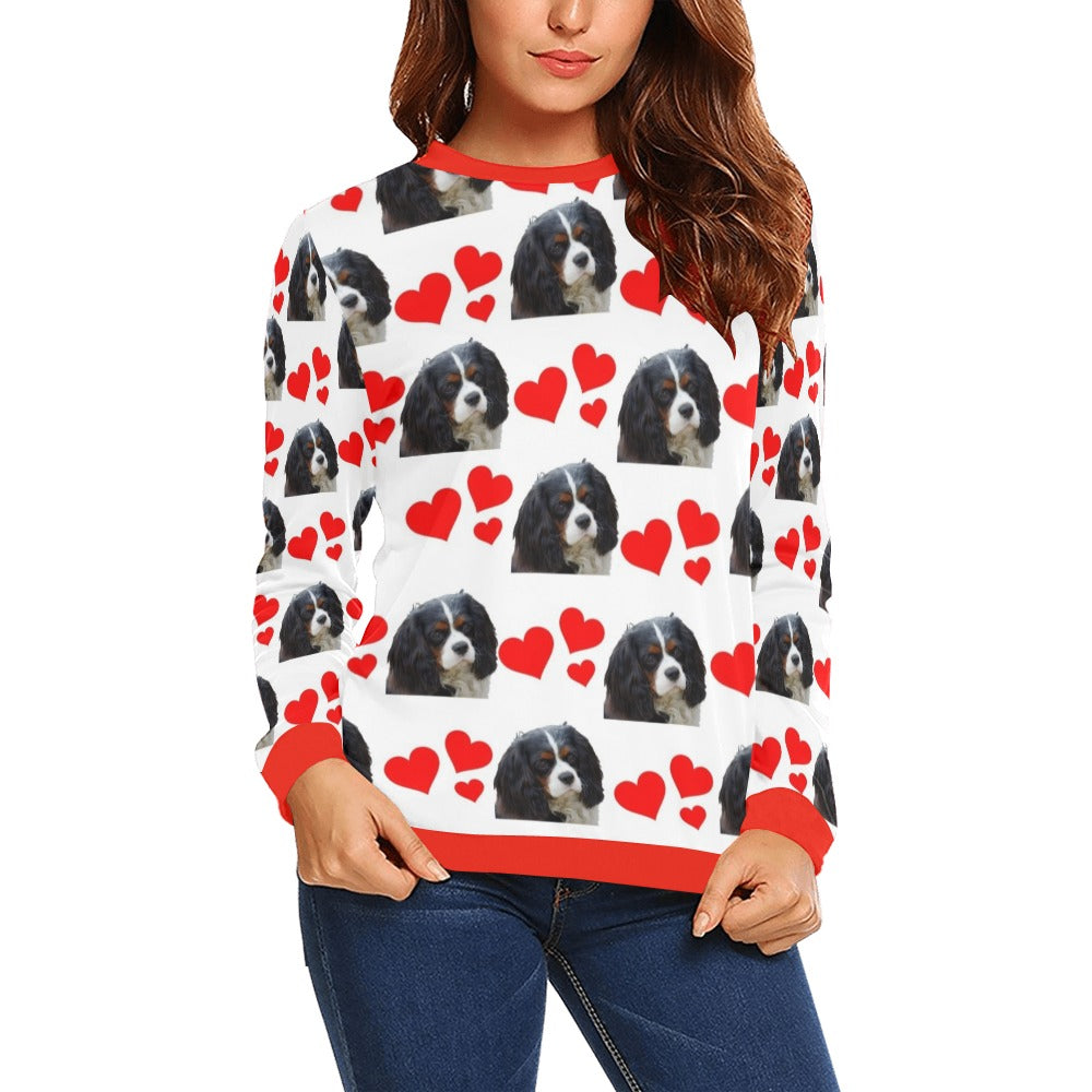 Cavalier King Charles Hearts Sweatshirt - Tri