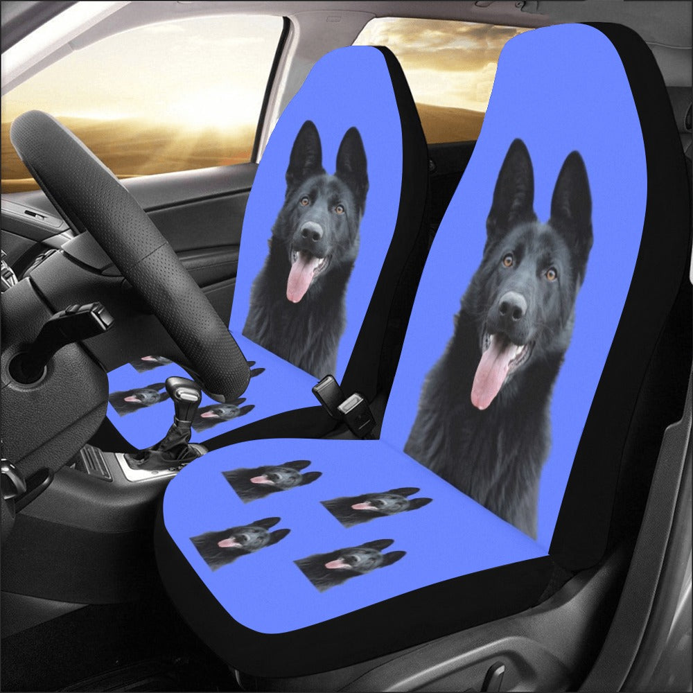 German Shepherd Car Seat Covers (Set of 2) - Black GS