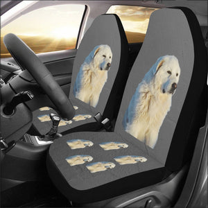 Great Pyrenees Car Seat Covers (Set of 2) - Grey
