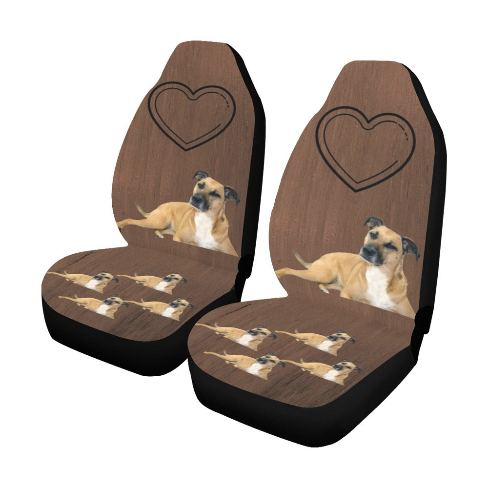 Black Mouth Cur Car Seat Covers (Set of 2)