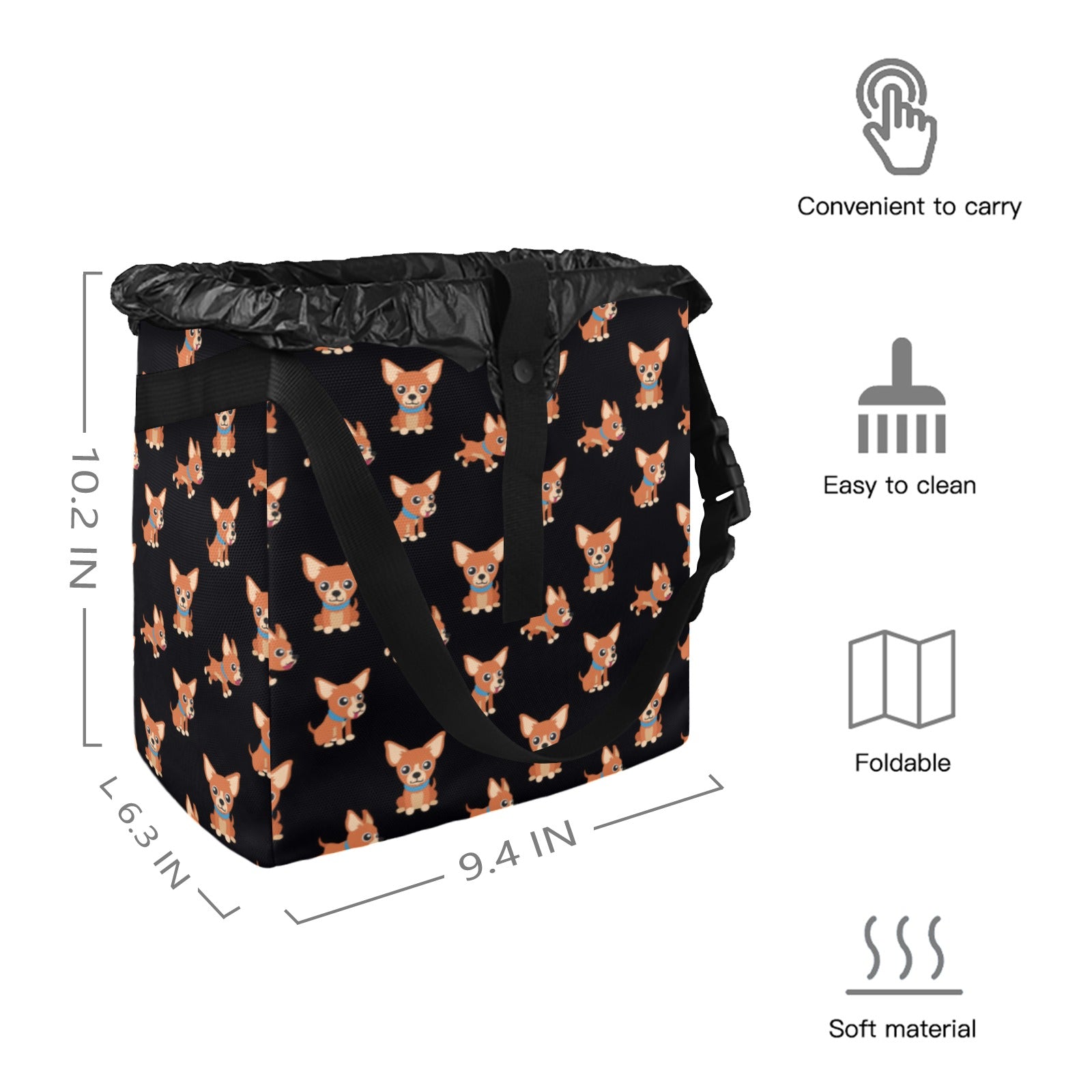 Chihuahua Car Trash Bag - Cartoon