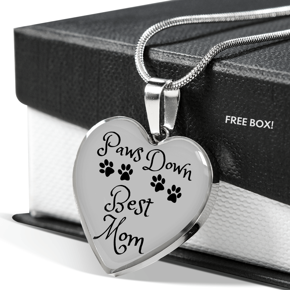 Paws Down Best Mom Necklace