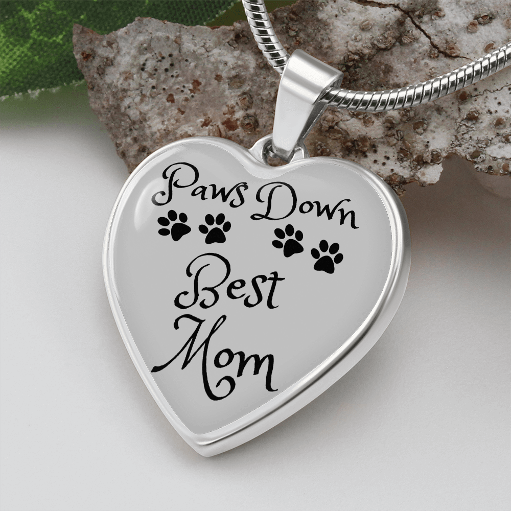 Paws Down Best Mom Necklace