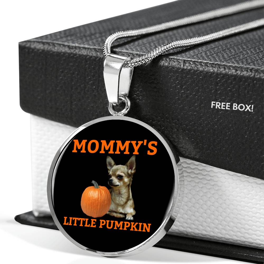 Mommy's Little Pumpkin Necklace - Chihuahua
