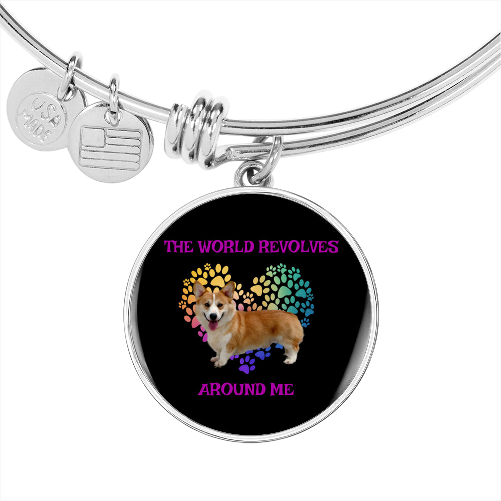 Corgi World Bangle Bracelet