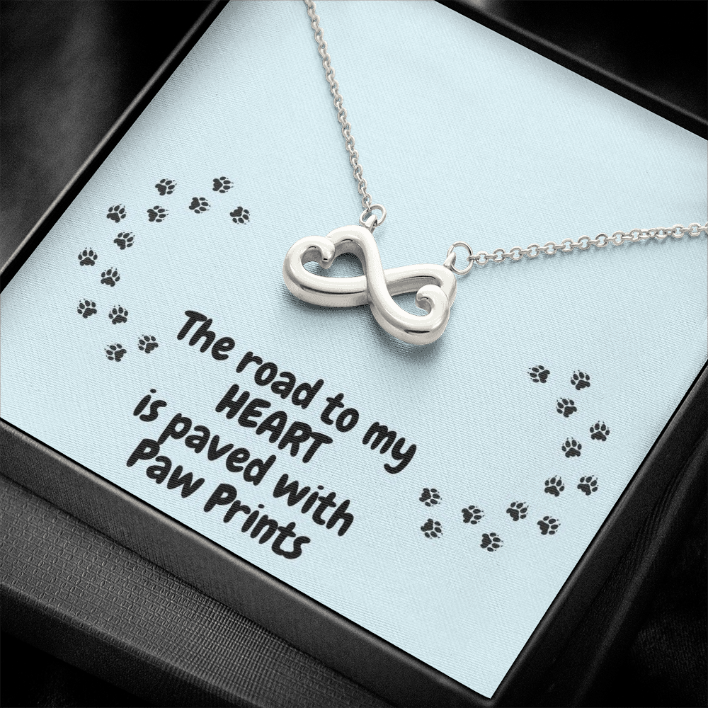 Personalized The Road To My Heart Necklace - Infiniti Hearts