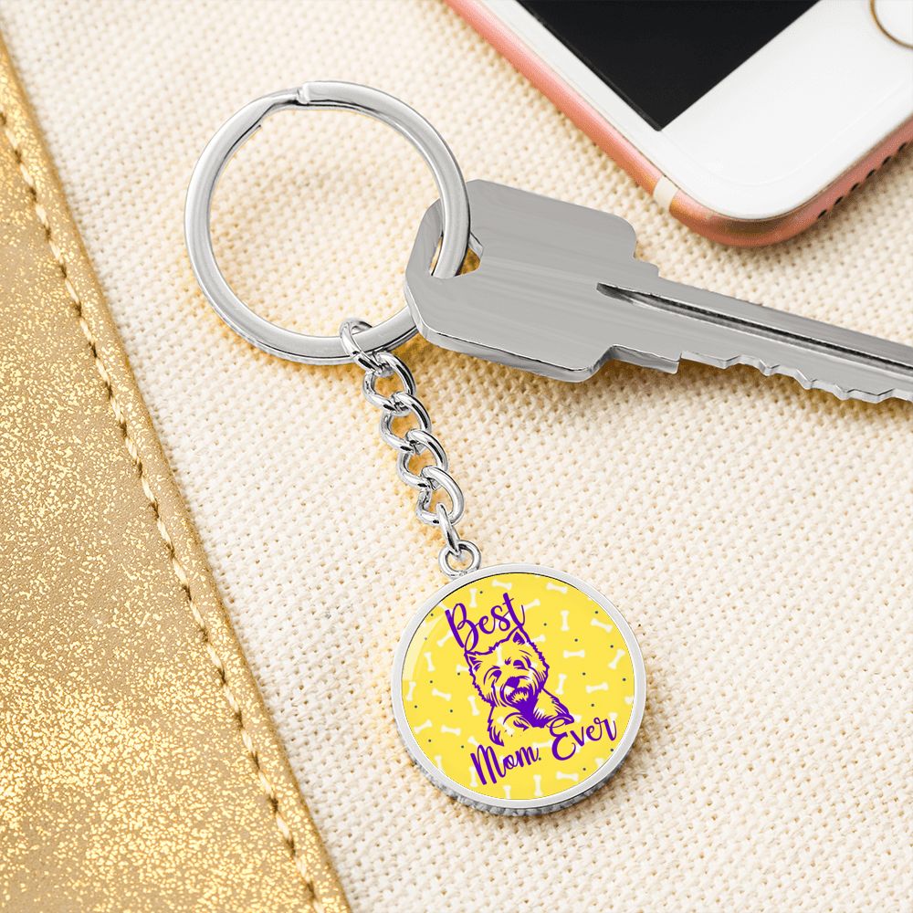 Best Dog Mom Keychain - Yorkie