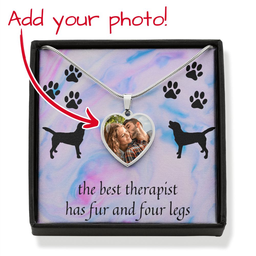 Personalized The Best Therapist Has Fur & 4 Legs Necklace