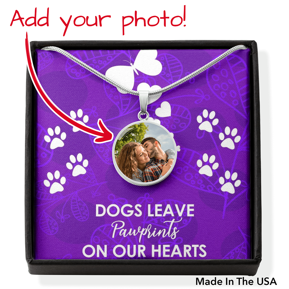 Personalized Dogs Leave Pawprints Necklace