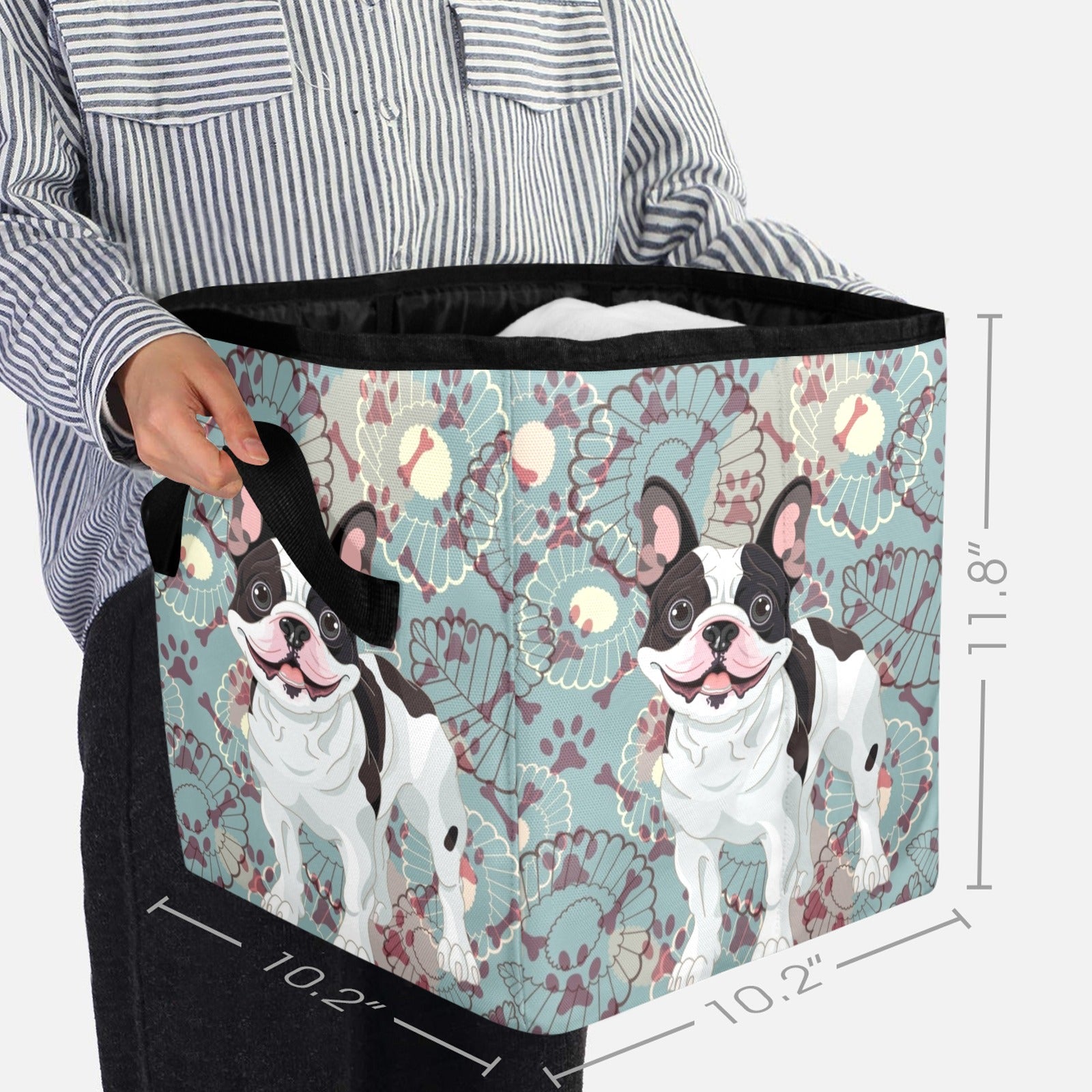 French Bulldog Storage Basket