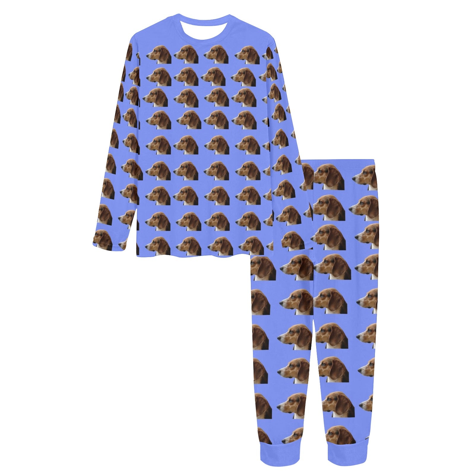 2 Piece Beagle Long Tee Pajama Set