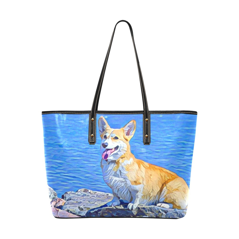 Corgi Tote Bag - Beach