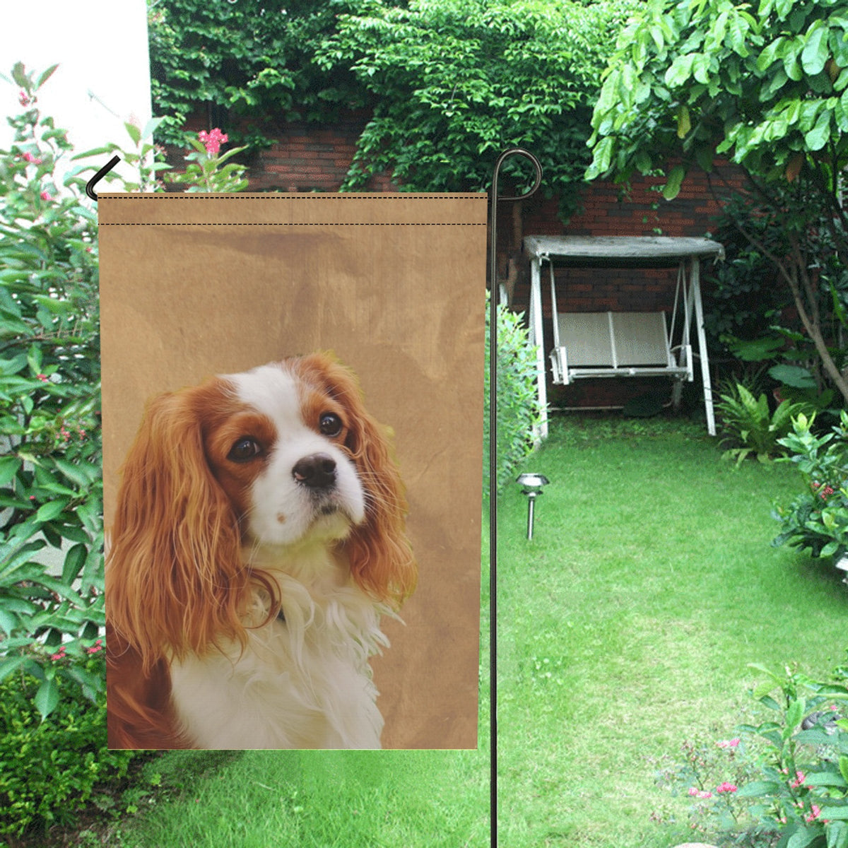 Cavalier King Charles Spaniel Garden Flag