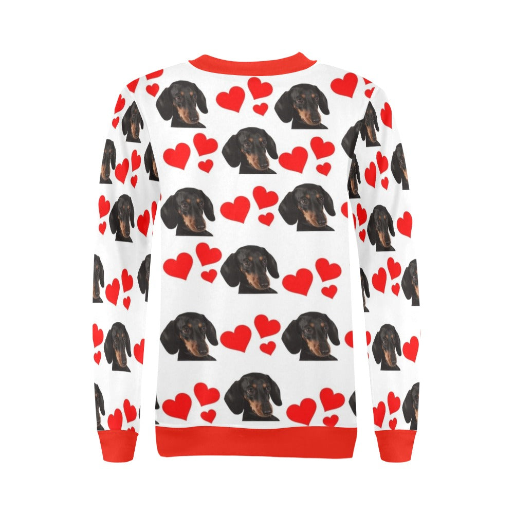 Dachshund Hearts Sweatshirt