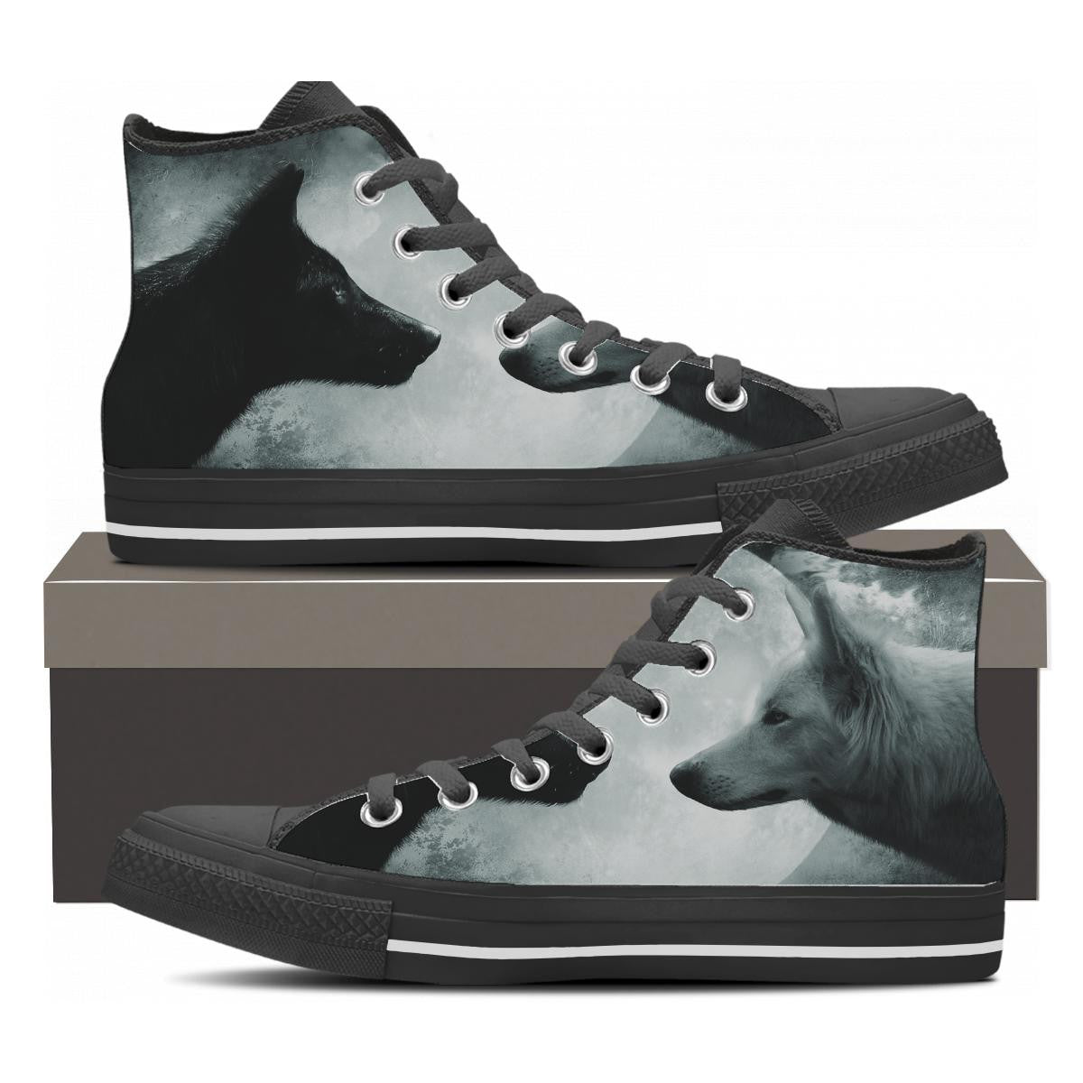 Men's High Top Wolf Shoes