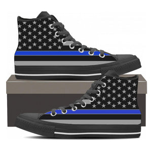 Thin Blue Line High Top Shoes