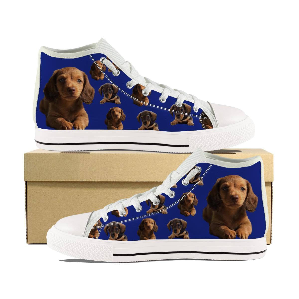 DACHSHUND PUPPY CANVAS SHOES