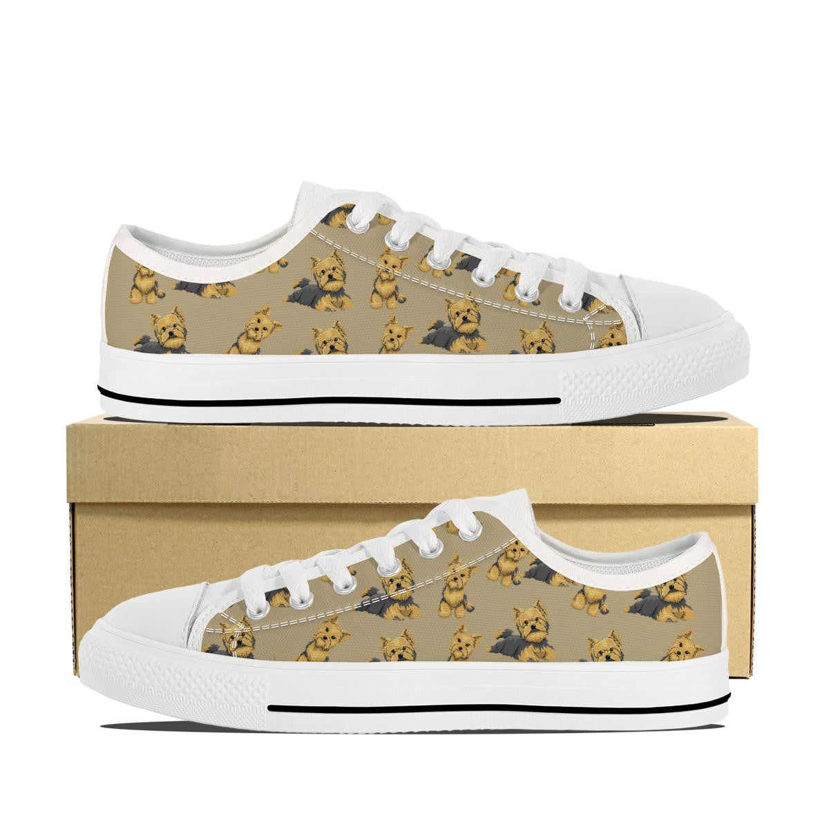 Cartoon Yorkie 2 Shoes