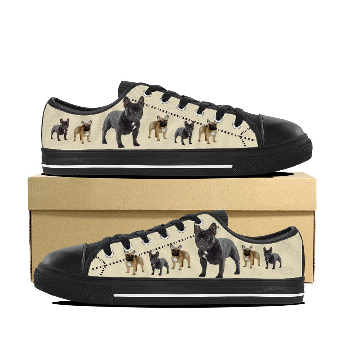 FRENCH BULLDOG CANVAS SHOES