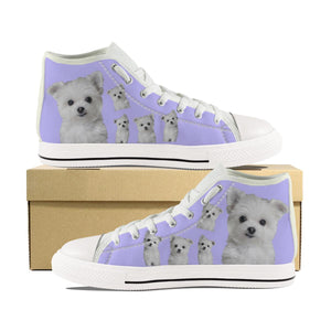MALTESE PUPPY CANVAS SHOES