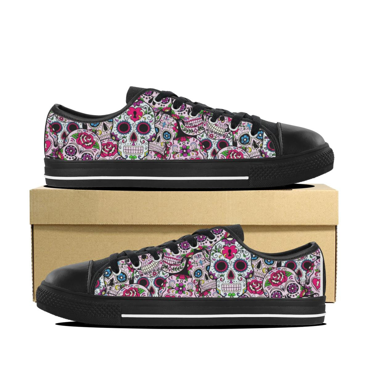 SUGAR SKULL CANVAS SHOES