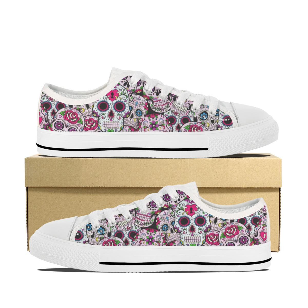 SUGAR SKULL CANVAS SHOES